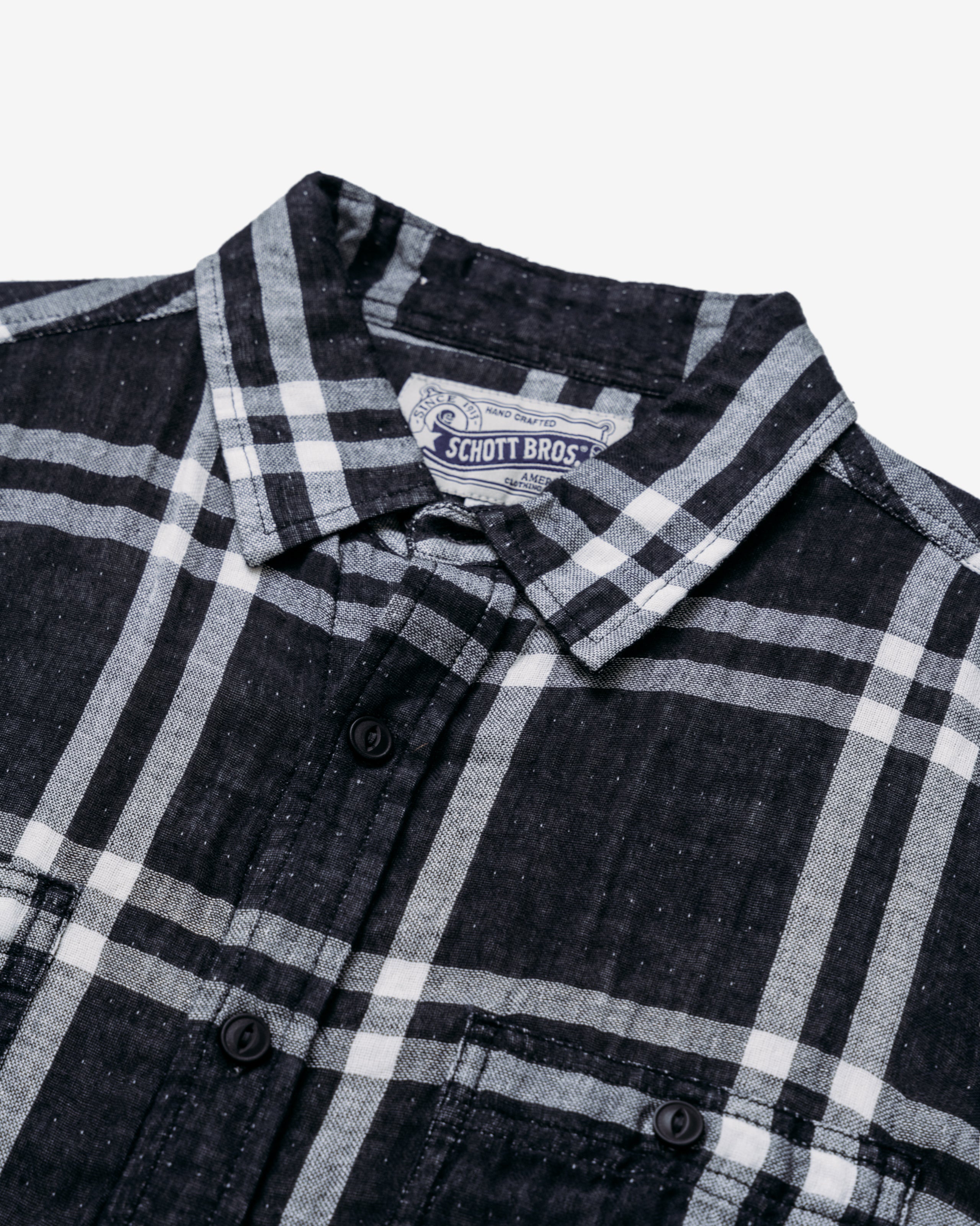 SH2403 - Double Weave Plaid Work Shirt – Schott N.Y.C.