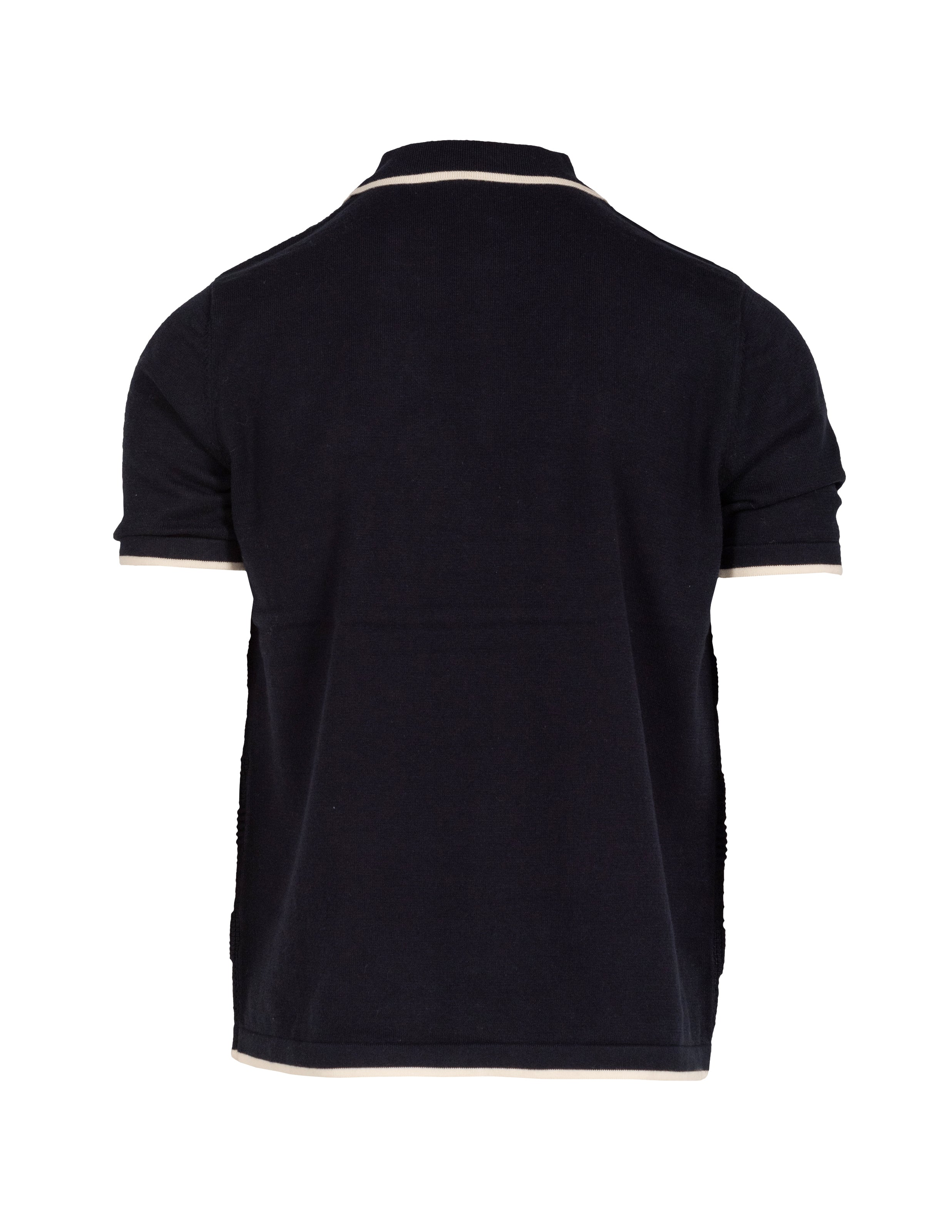 SH2410 - Cotton 1/4 Zip Pullover Knit Polo Shirt with Tipping