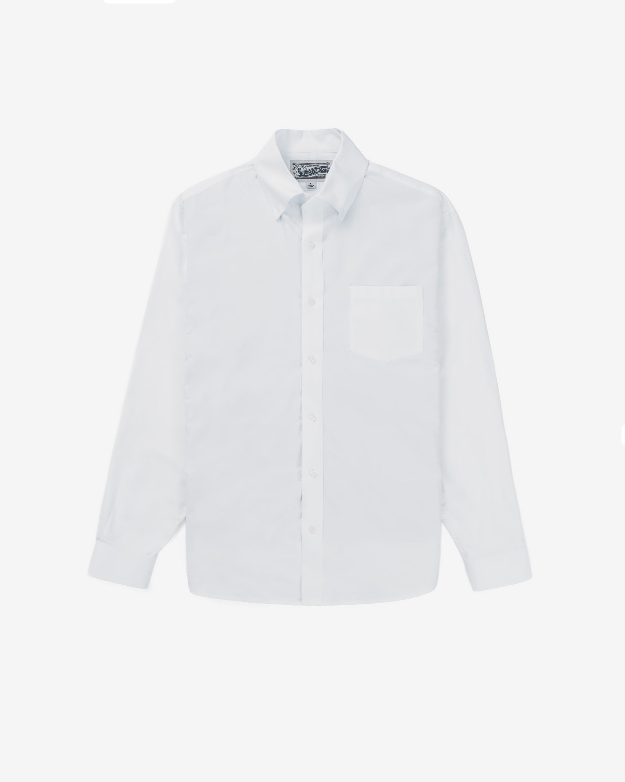 SH2414 - Long Sleeve Cotton Button Down Oxford Shirt – Schott N.Y.C.