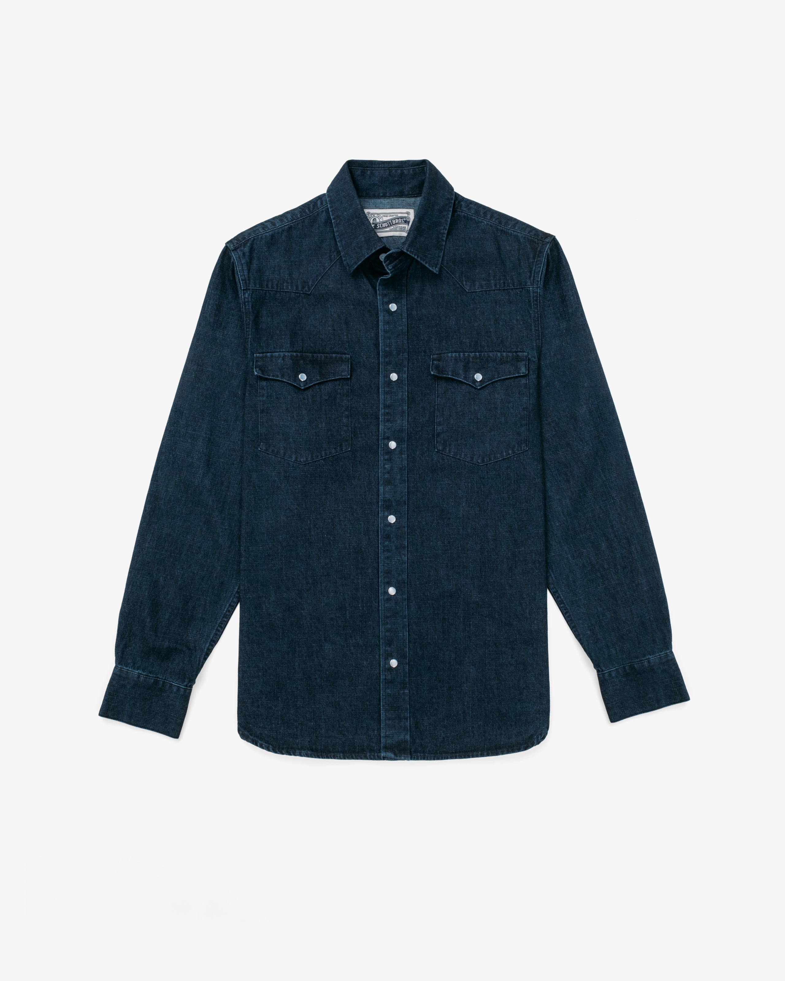 Schott インディゴデニムウエスタンシャツ Mサイズ SH2532 - Denim Western Shirt – Schott N.Y.C.