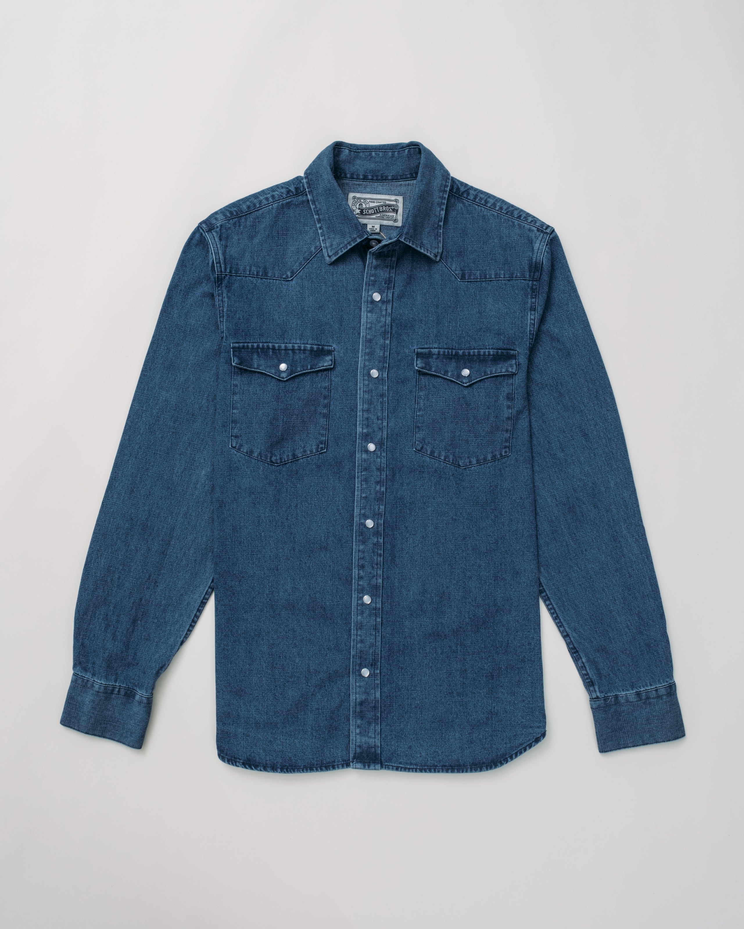 SH2532 - Denim Western Shirt – Schott N.Y.C.