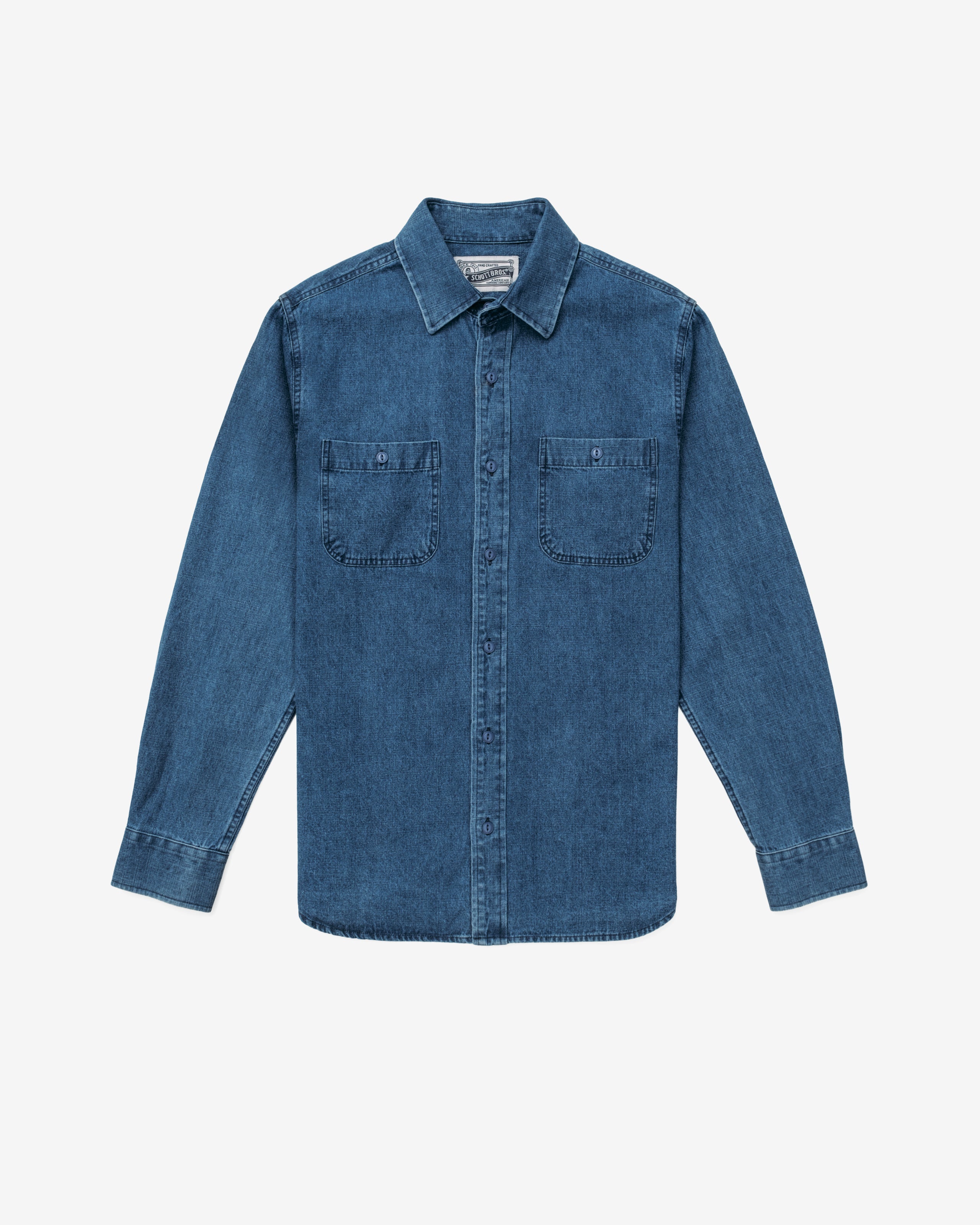 【schott】Denim coverall SH2534 - Denim Work Shirt – Schott N.Y.C.