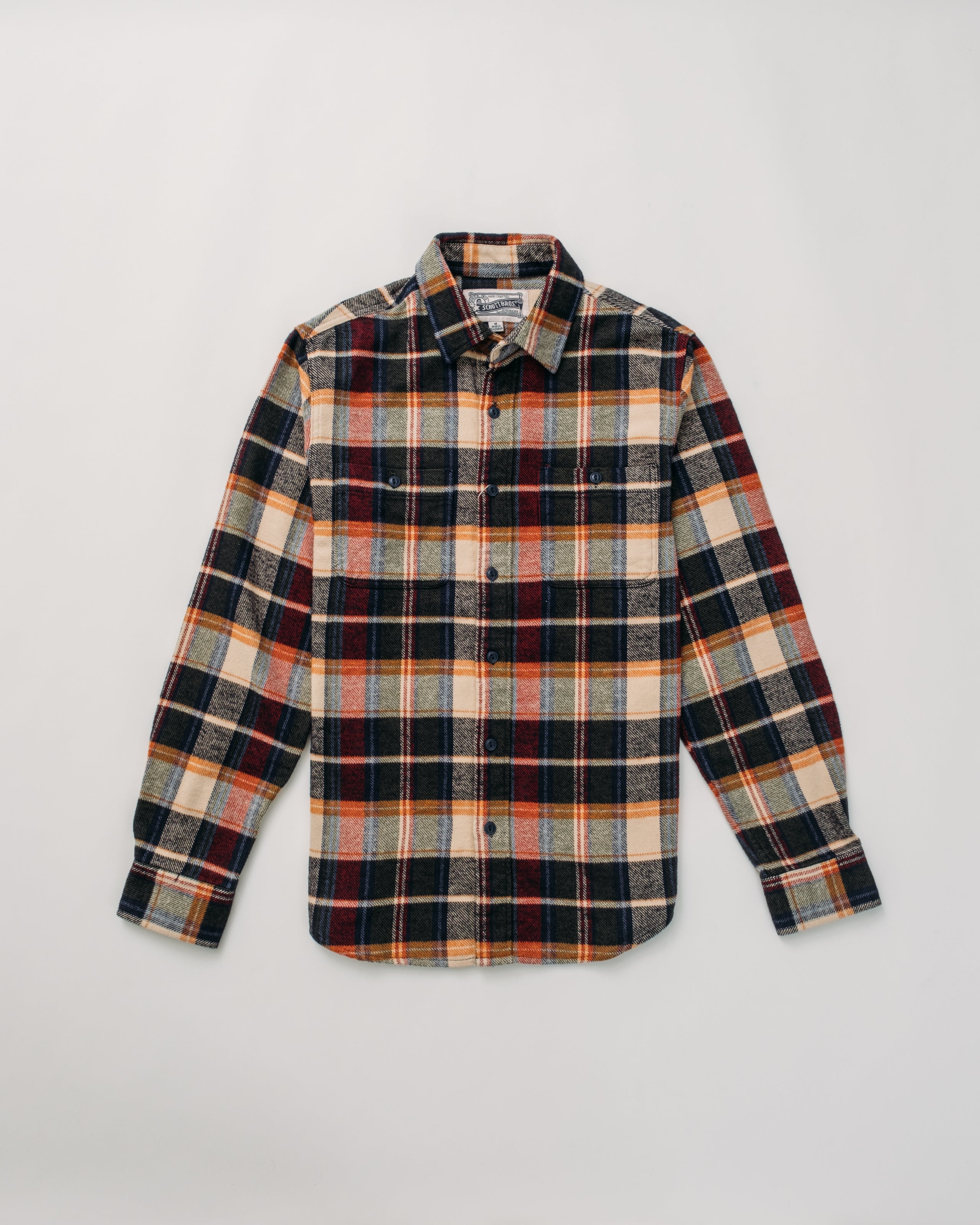 SH2535 - Heavy Flannel Work Shirt – Schott N.Y.C.