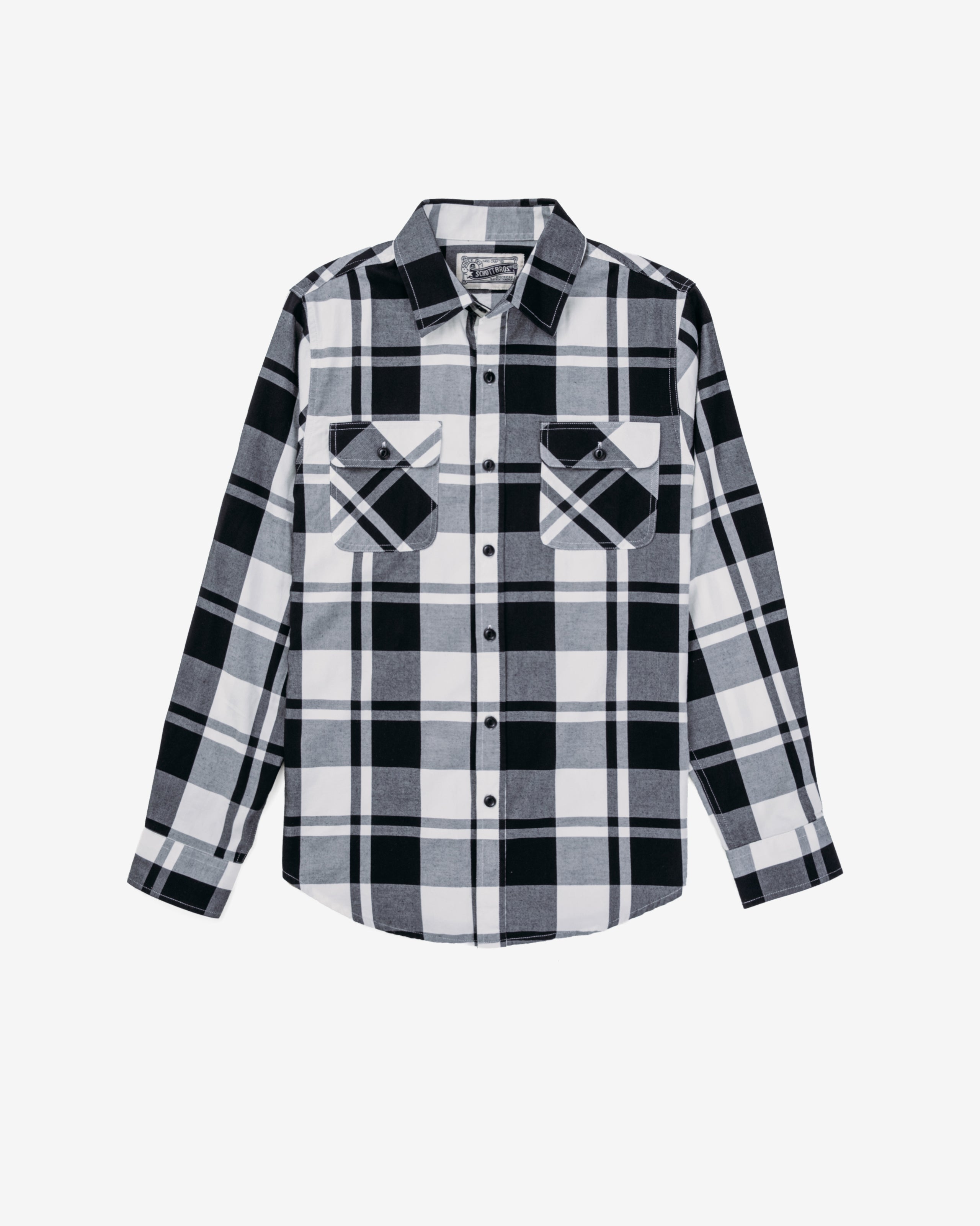 裾マチポニー✨ラルフローレン Buffalo Plaid Twill Shirt Matlock Workshirt - Black/Cream