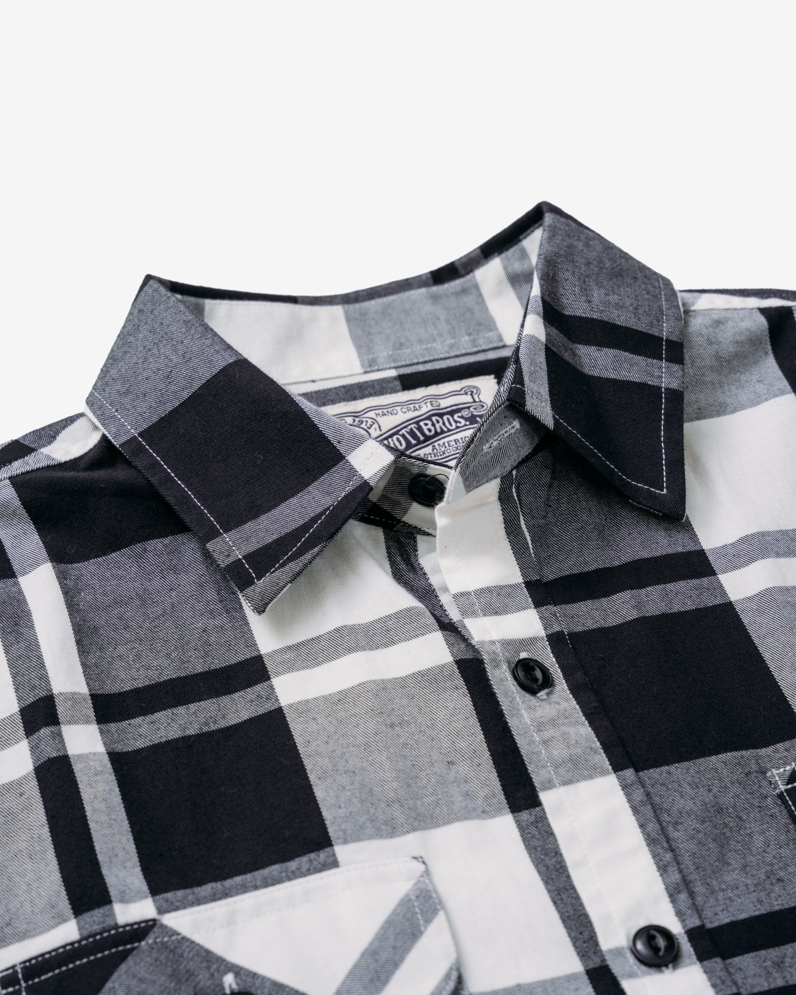 SPSH2 - Spread collar plaid shirt – Schott N.Y.C.