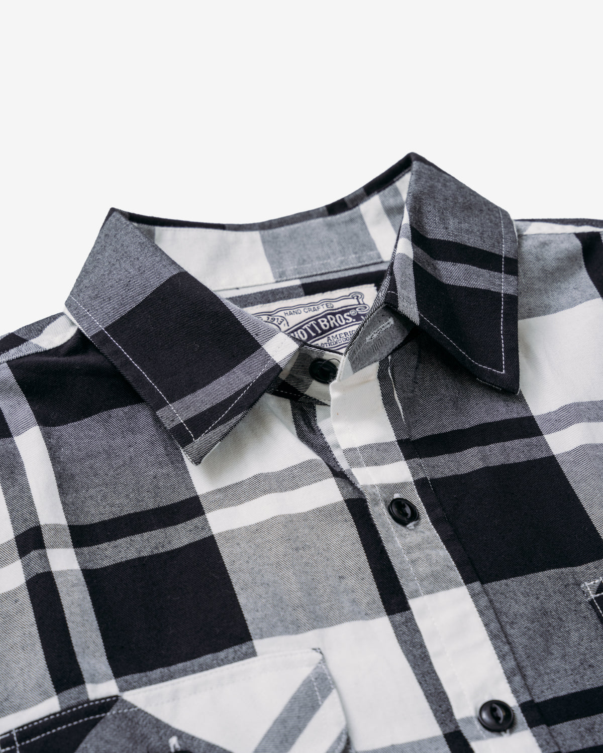 SPSH2 - Spread collar plaid shirt Schott N.Y.C. SPSH2 - Spread collar plaid shirt Schott N.Y.C.