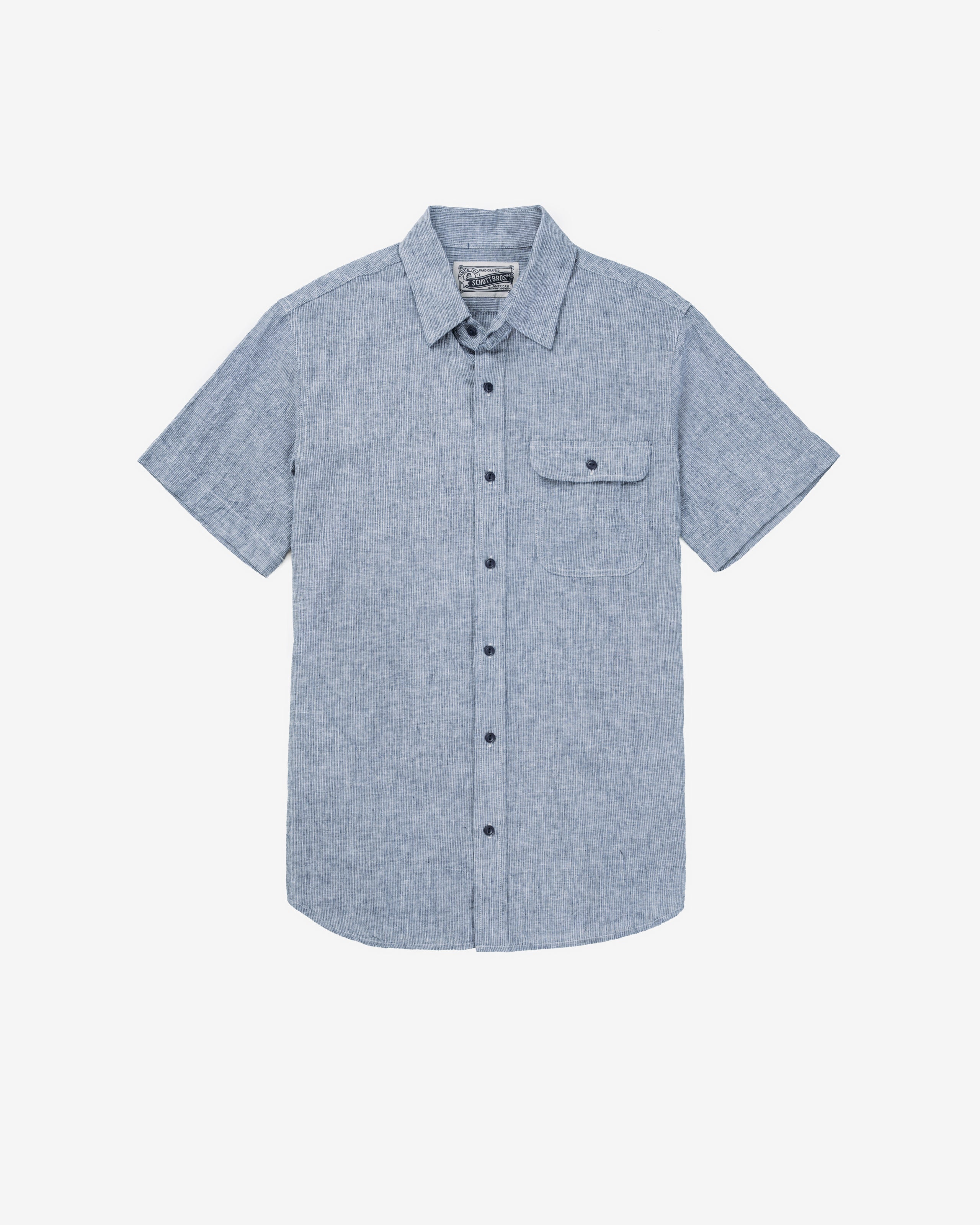 SS2304 - Short Sleeve Cotton Work Shirt – Schott N.Y.C.