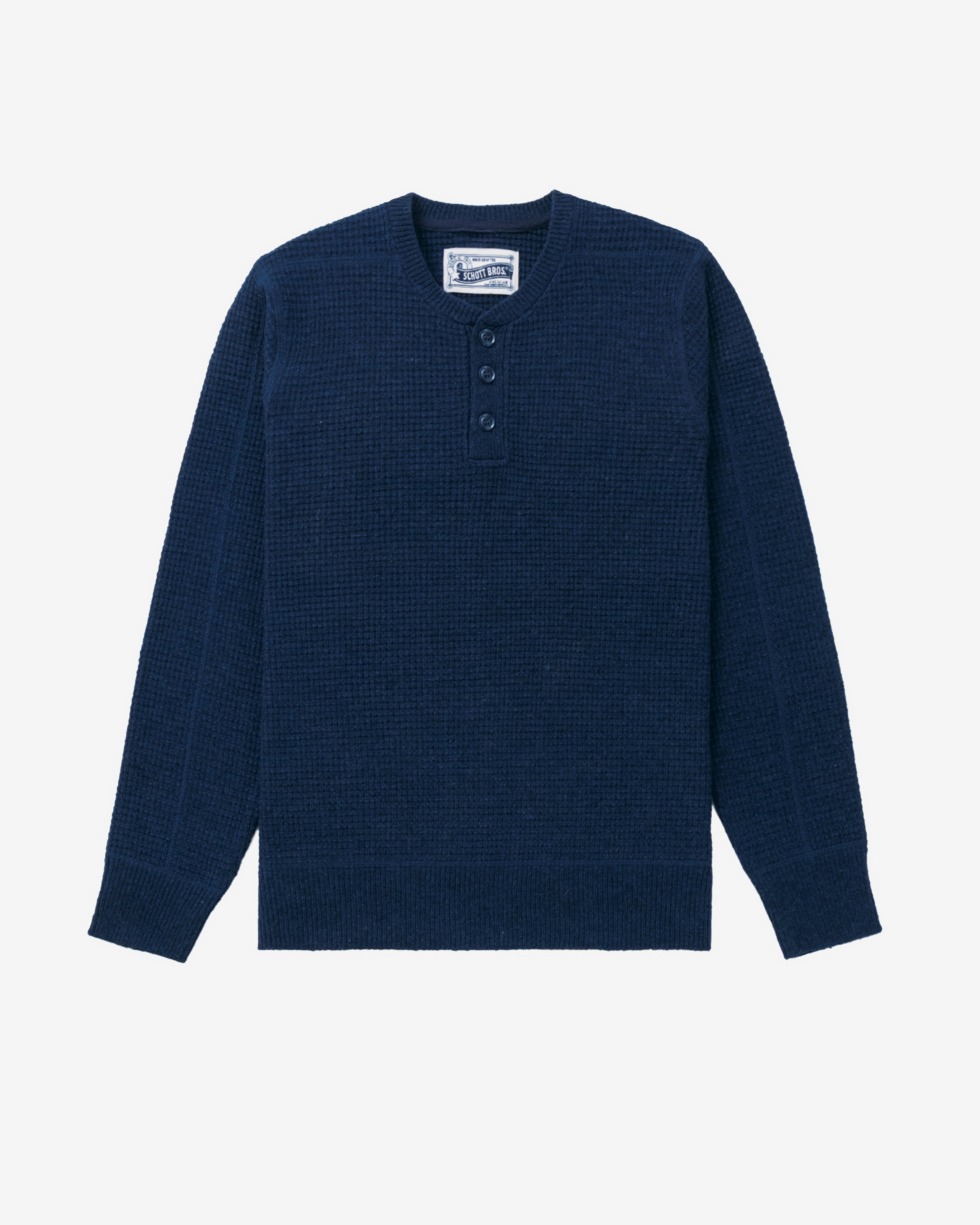 SW1611 - Button Henley Sweater – Schott N.Y.C.