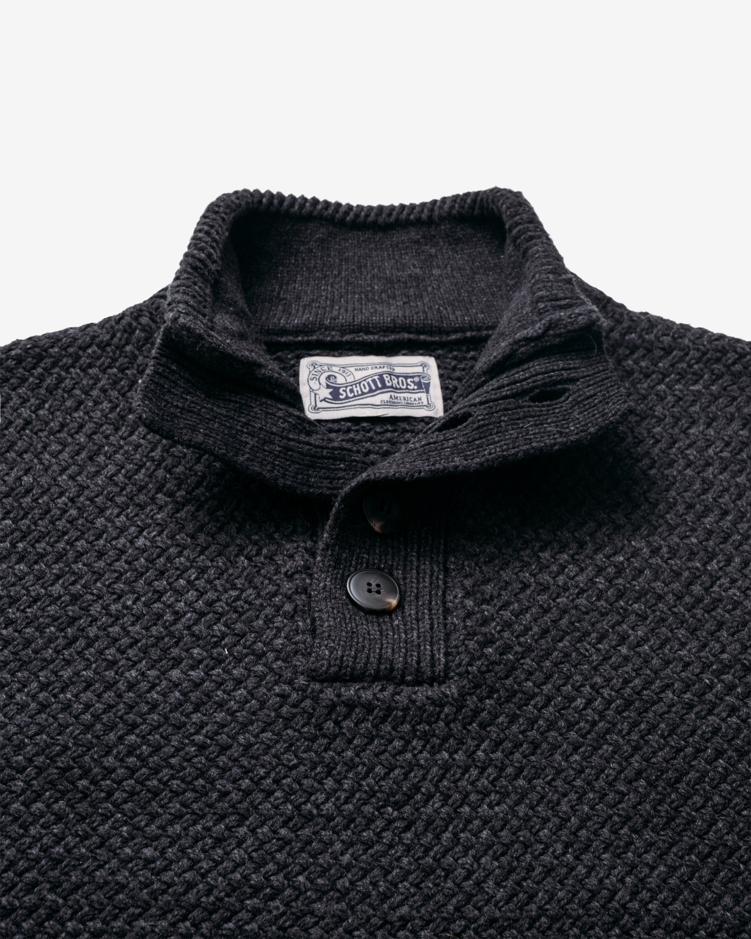 SW1614 - Men's Funnel Neck Military Sweater – Schott N.Y.C.