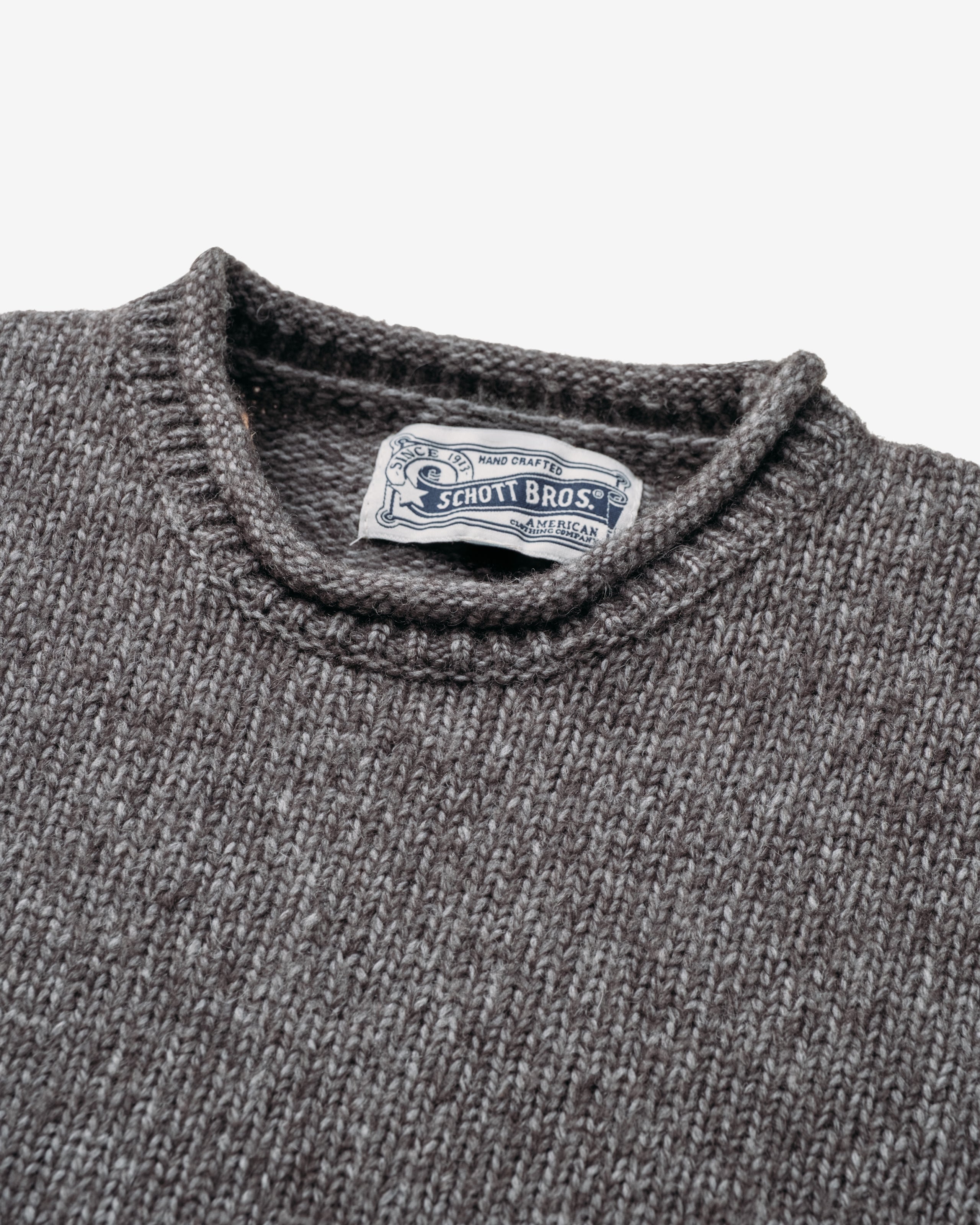 SW1932 - Men's Rolled Edge Tri Blend Sweater – Schott N.Y.C.