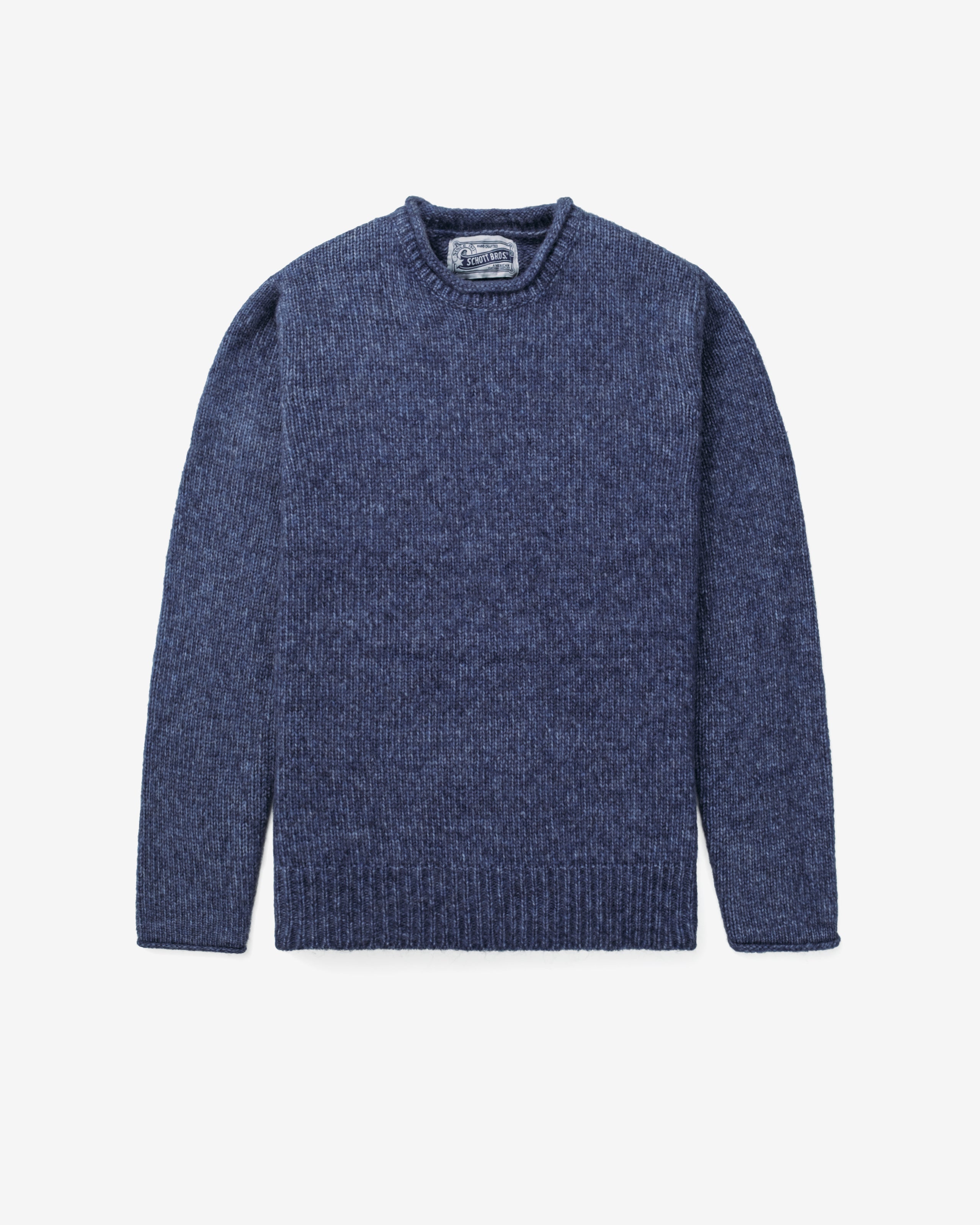 SW1932 - Men's Rolled Edge Tri Blend Sweater – Schott N.Y.C.