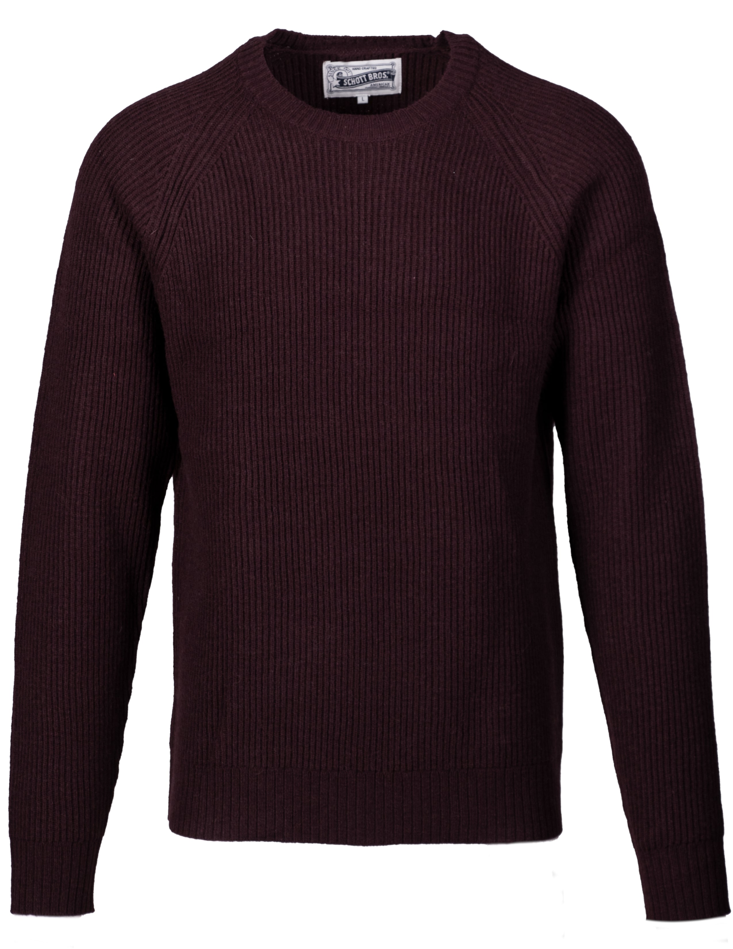 SW1936 - Ribbed Wool Crewneck Sweater – Schott N.Y.C.