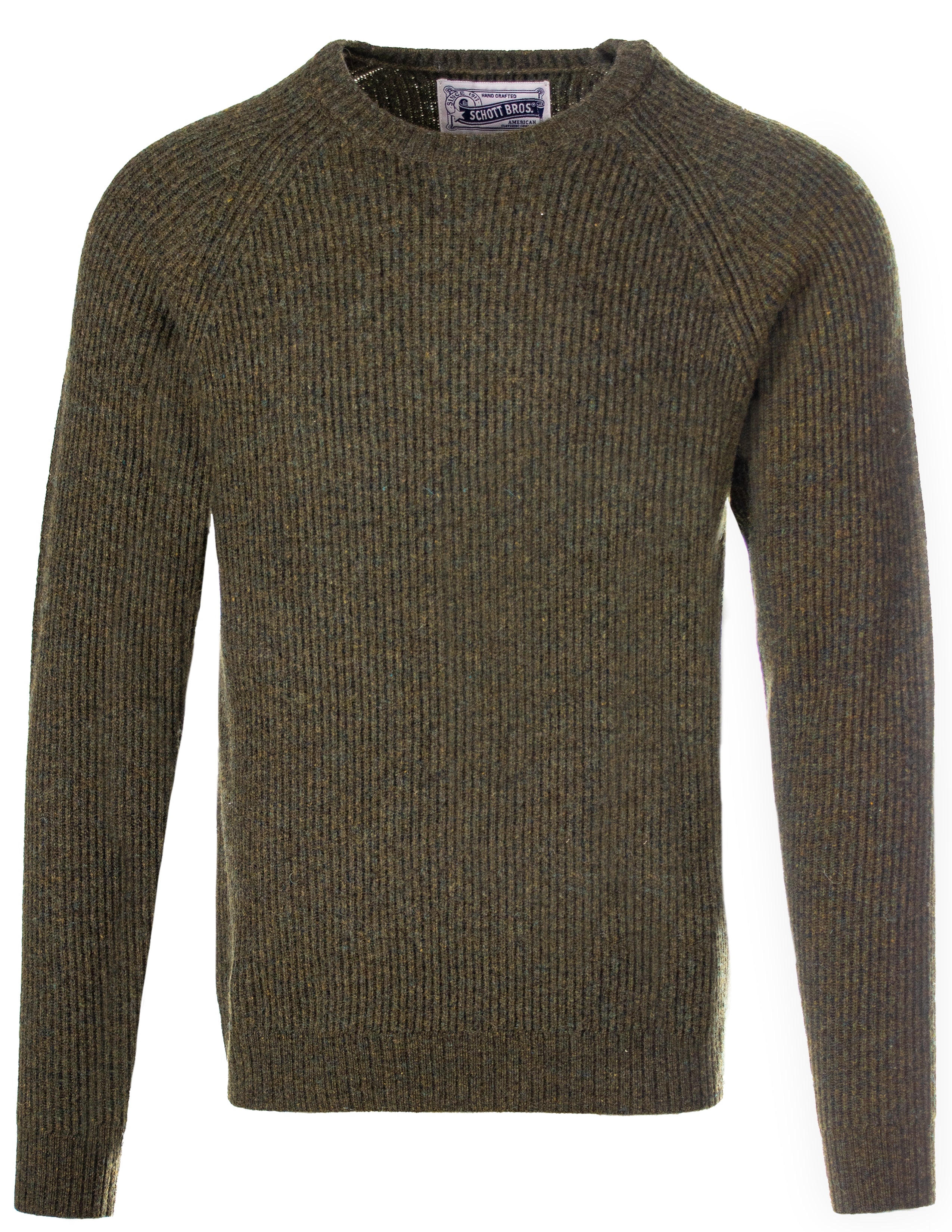 SW1936 - Ribbed Wool Crewneck Sweater – Schott N.Y.C.