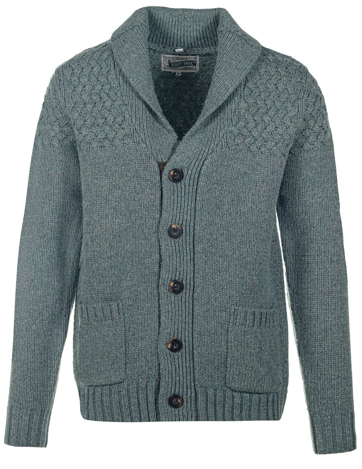 SW2029 - Wool Blend Basketweave Cardigan – Schott N.Y.C