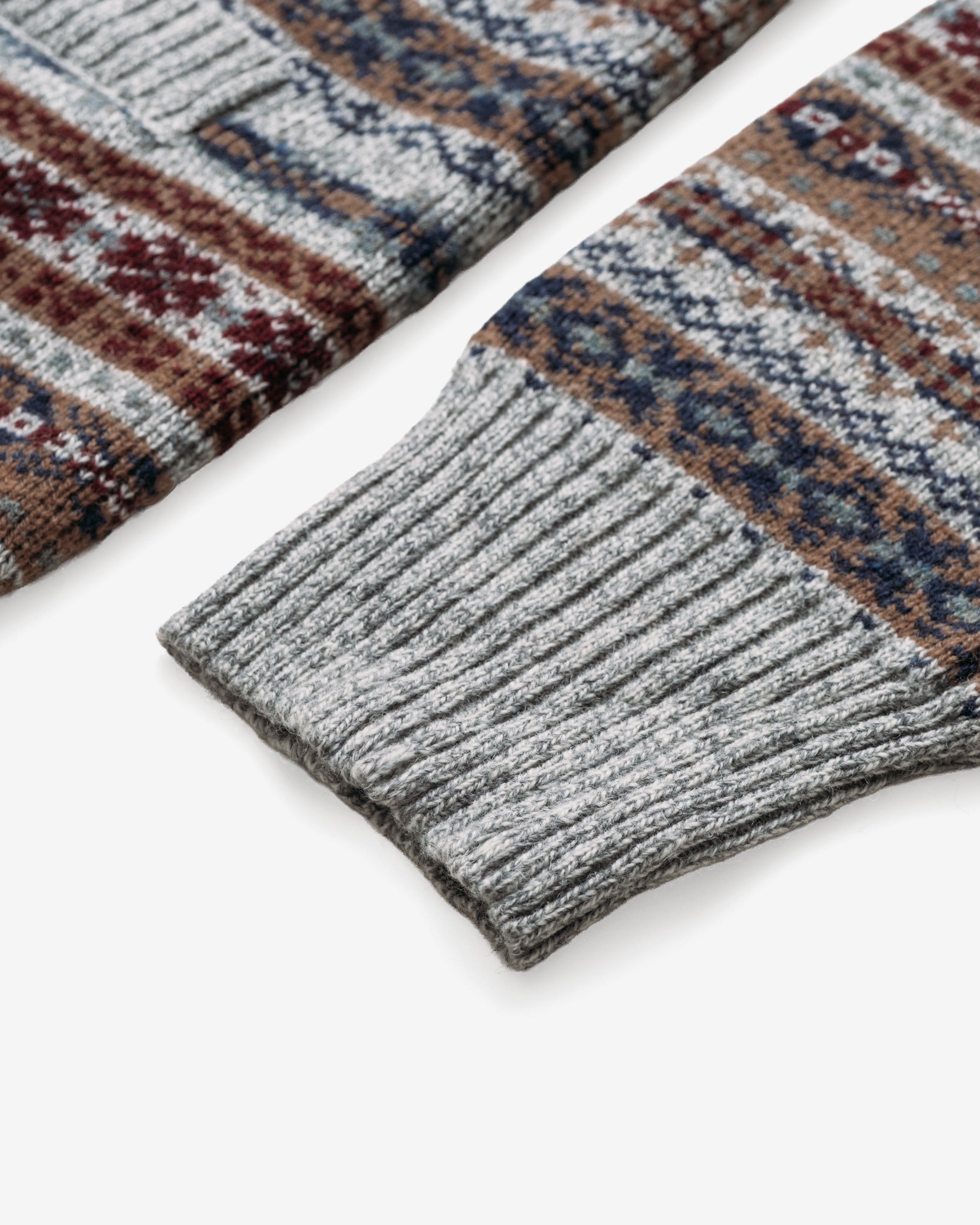 SW2129 - Wool Blend Fair Isle Cardigan – Schott N.Y.C.