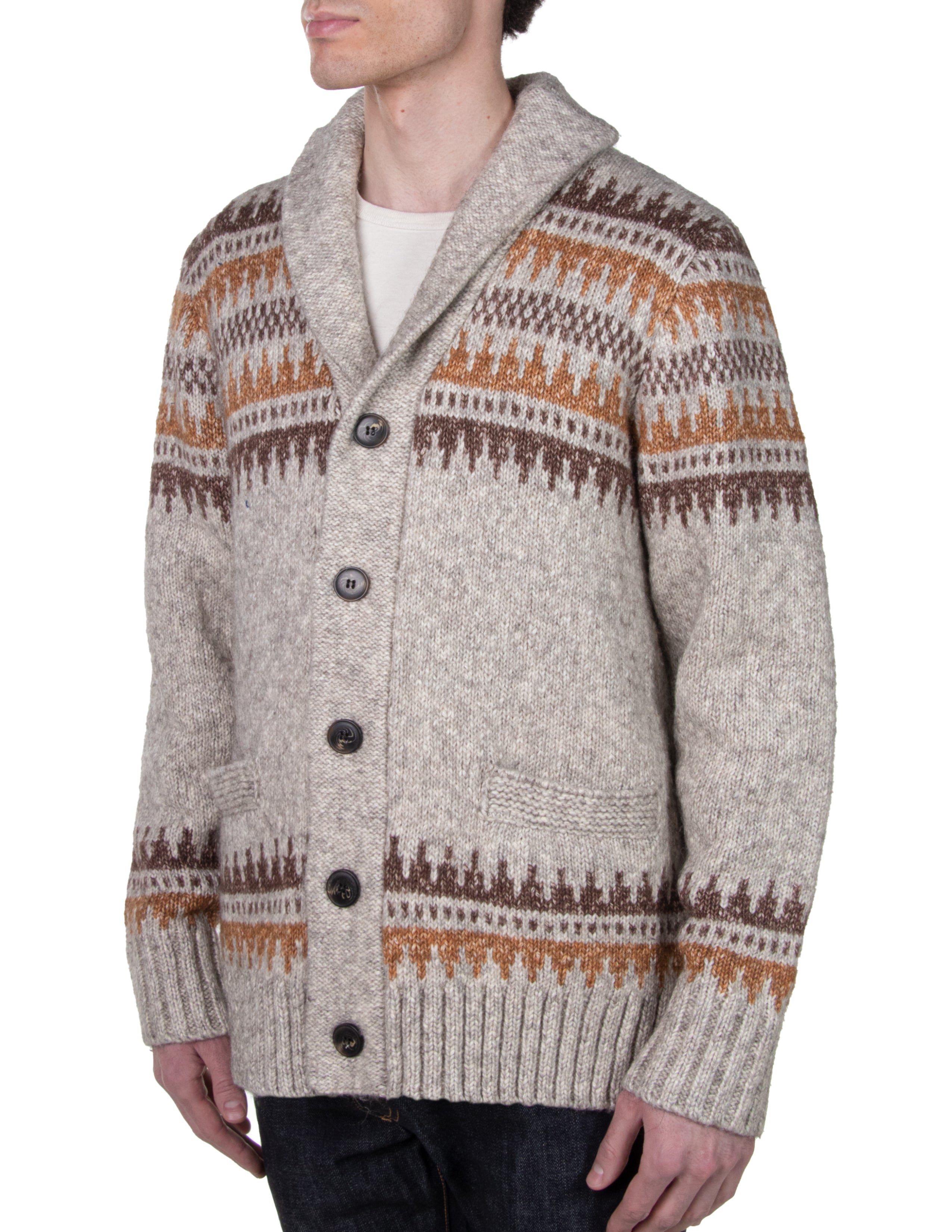 SW2137 - Yak Blend Motif Cardigan – Schott N.Y.C.