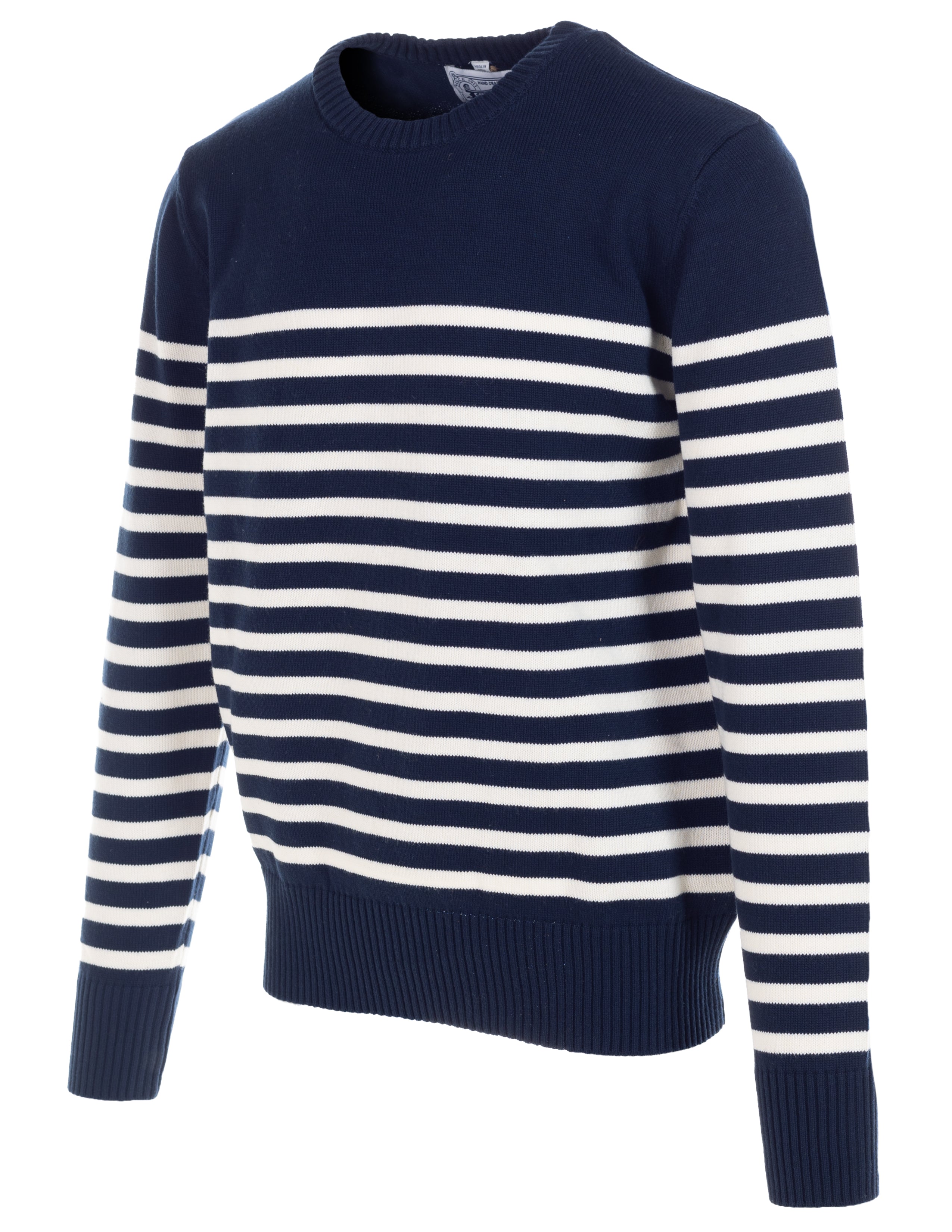 SW2206 - Striped Cotton Crewneck Sweater – Schott N.Y.C.