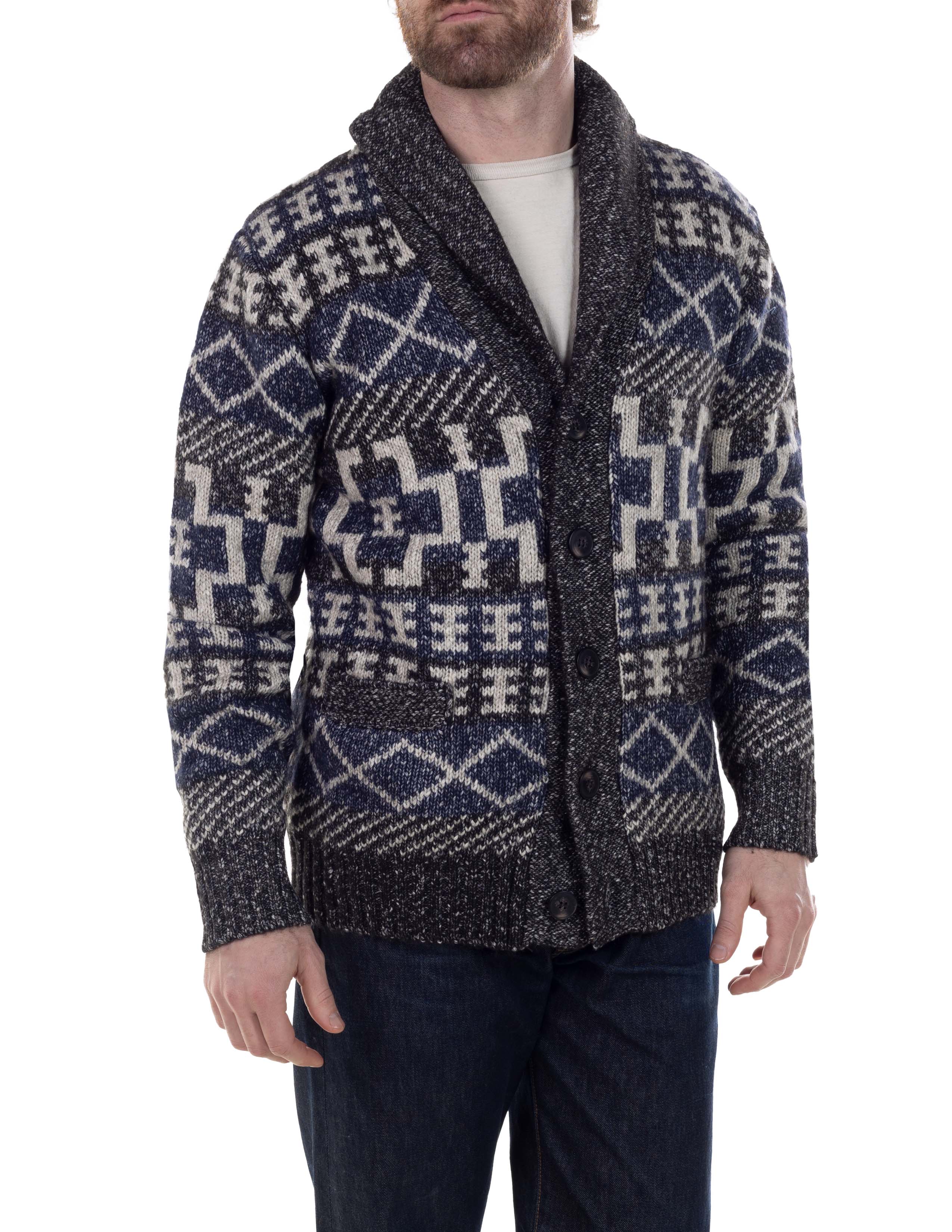 SW2238 - Heavyweight Yak Southwestern Cardigan – Schott N.Y.C.