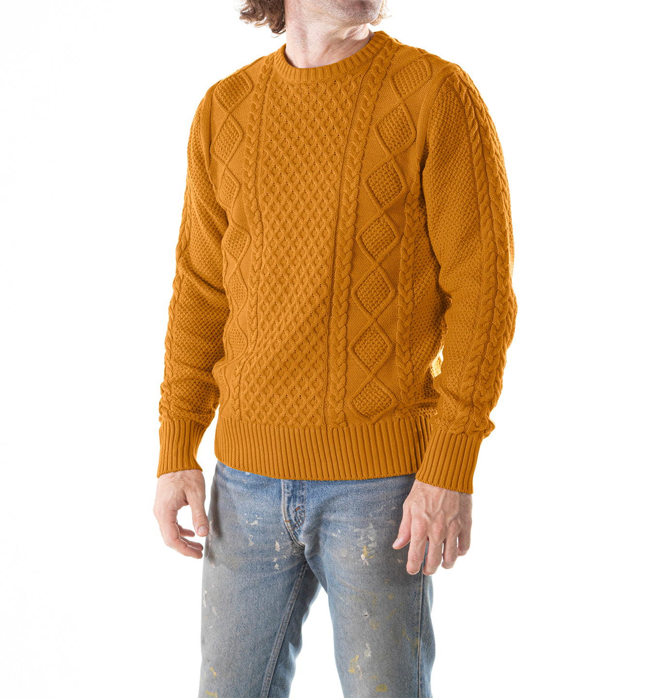 SW2305 - Cotton Cableknit Sweater – Schott N.Y.C.
