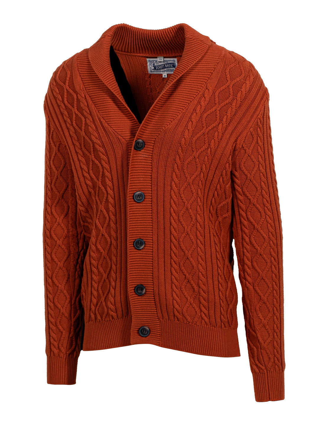 SW2307 - Cotton Cableknit Cardigan – Schott N.Y.C.