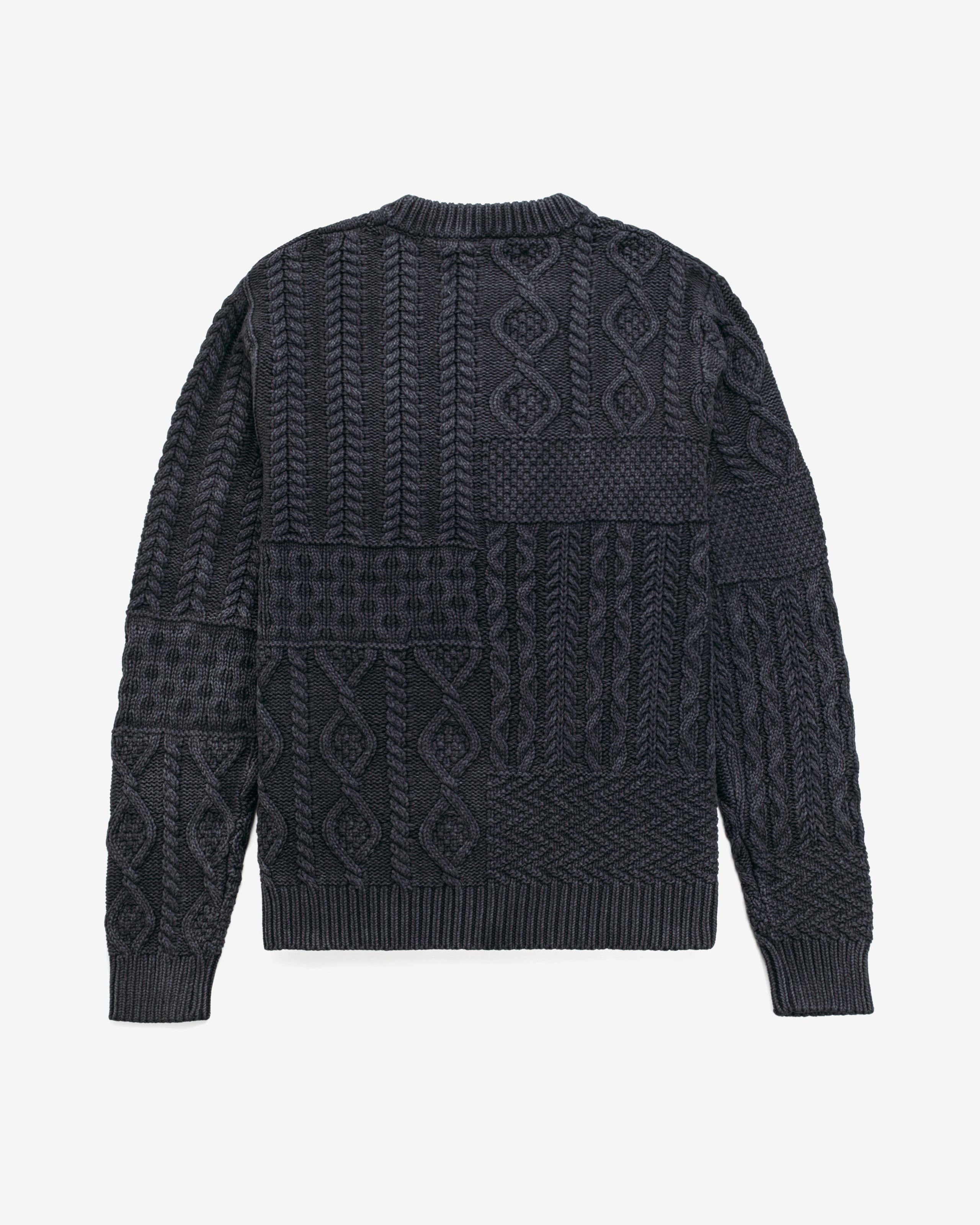 SW2435 - Stonewashed Patchwork 100% Cotton Sweater – Schott N.Y.C.