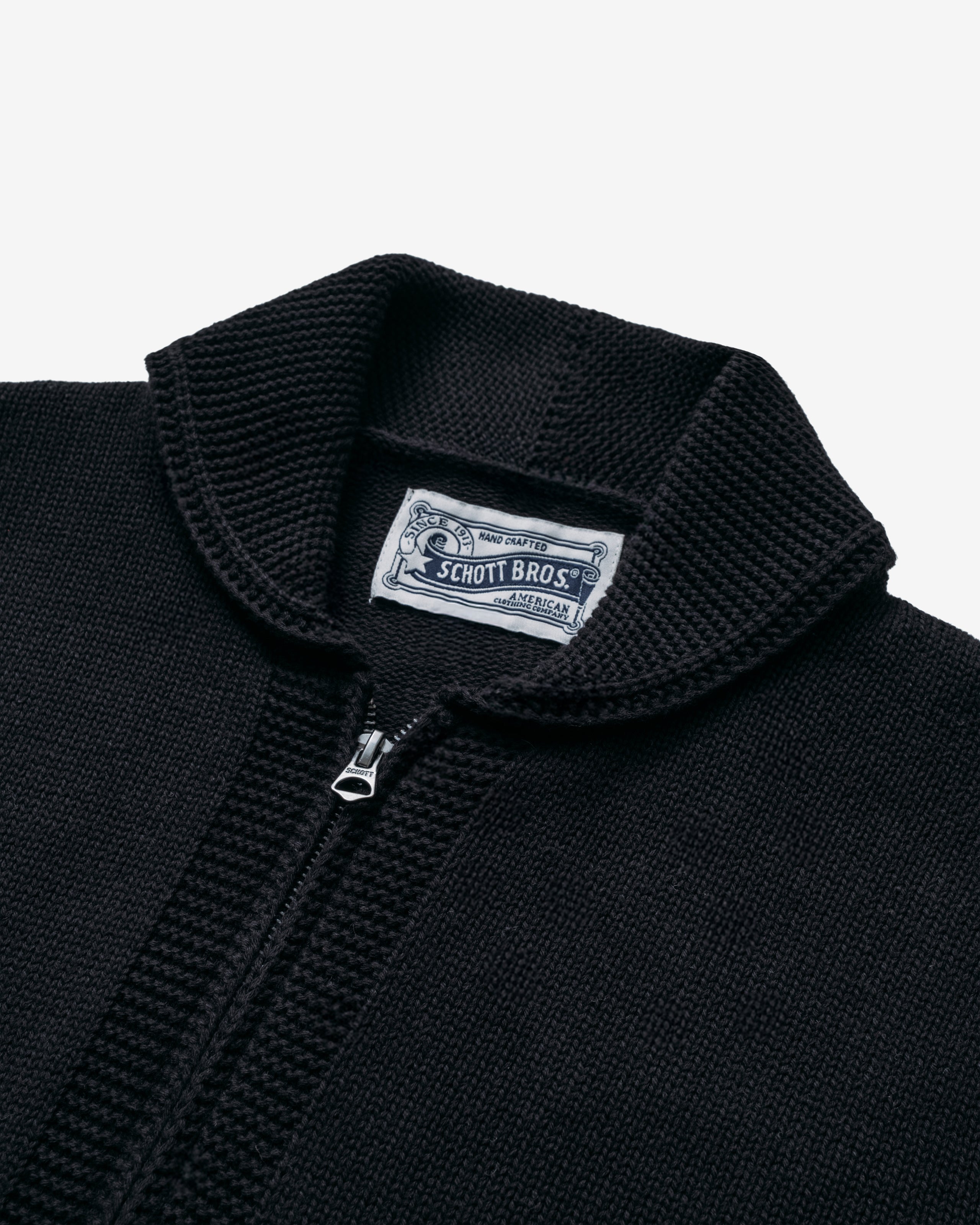SW2507 - Zip Front Sweater – Schott N.Y.C.