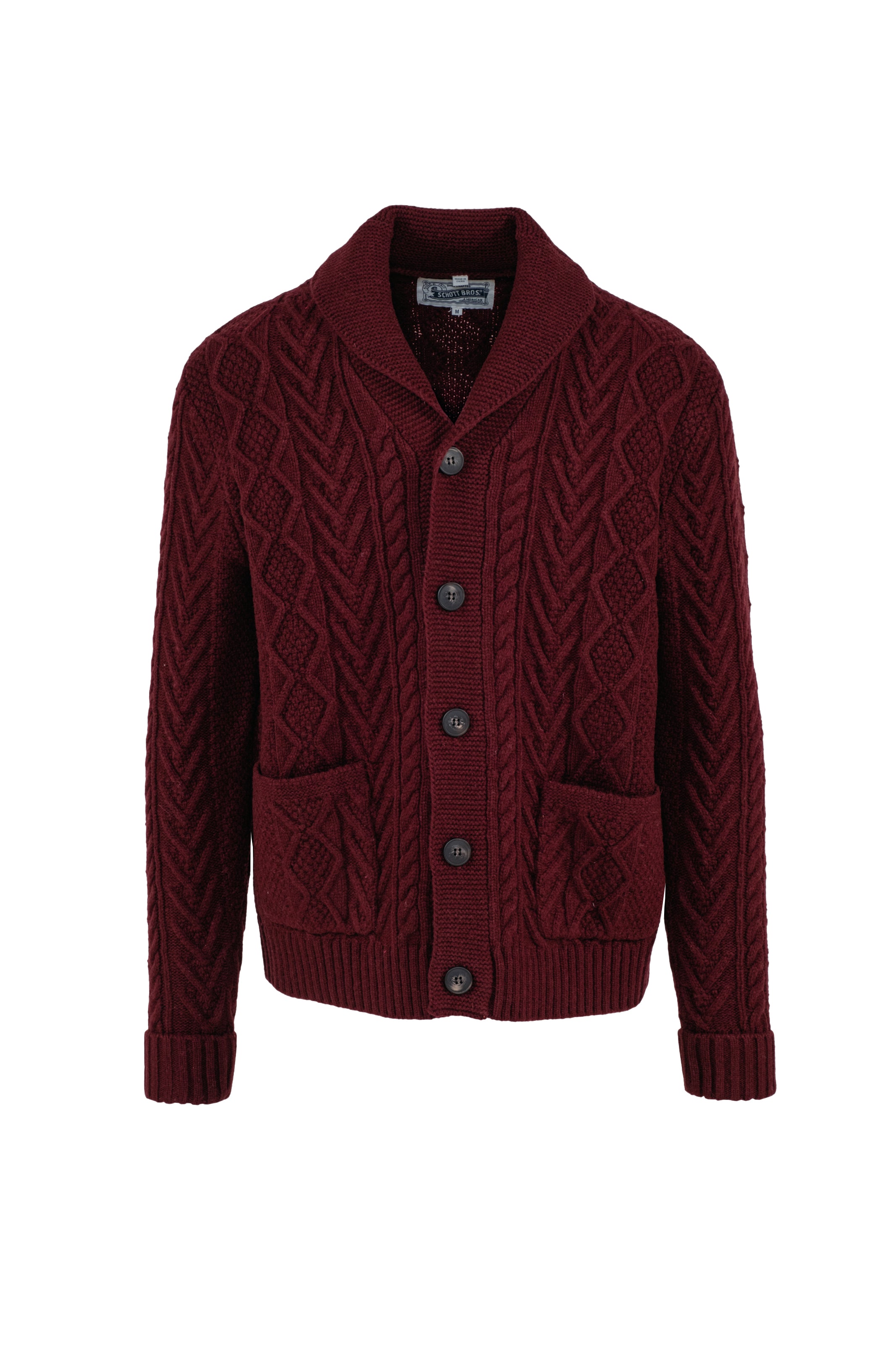 SW2561 - Cable Knit Cardigan – Schott N.Y.C.