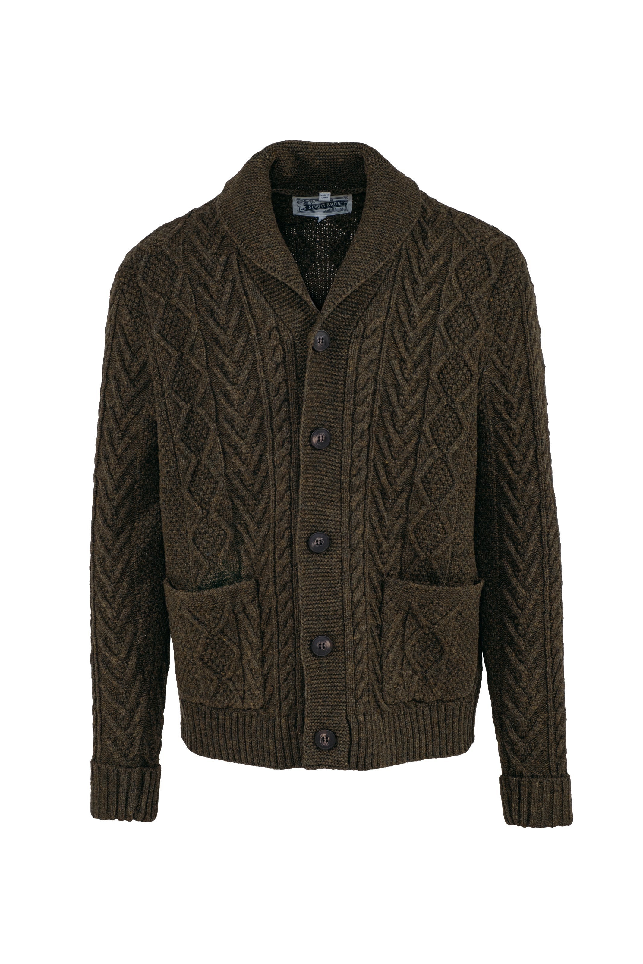 SW2561 - Cable Knit Cardigan – Schott N.Y.C.