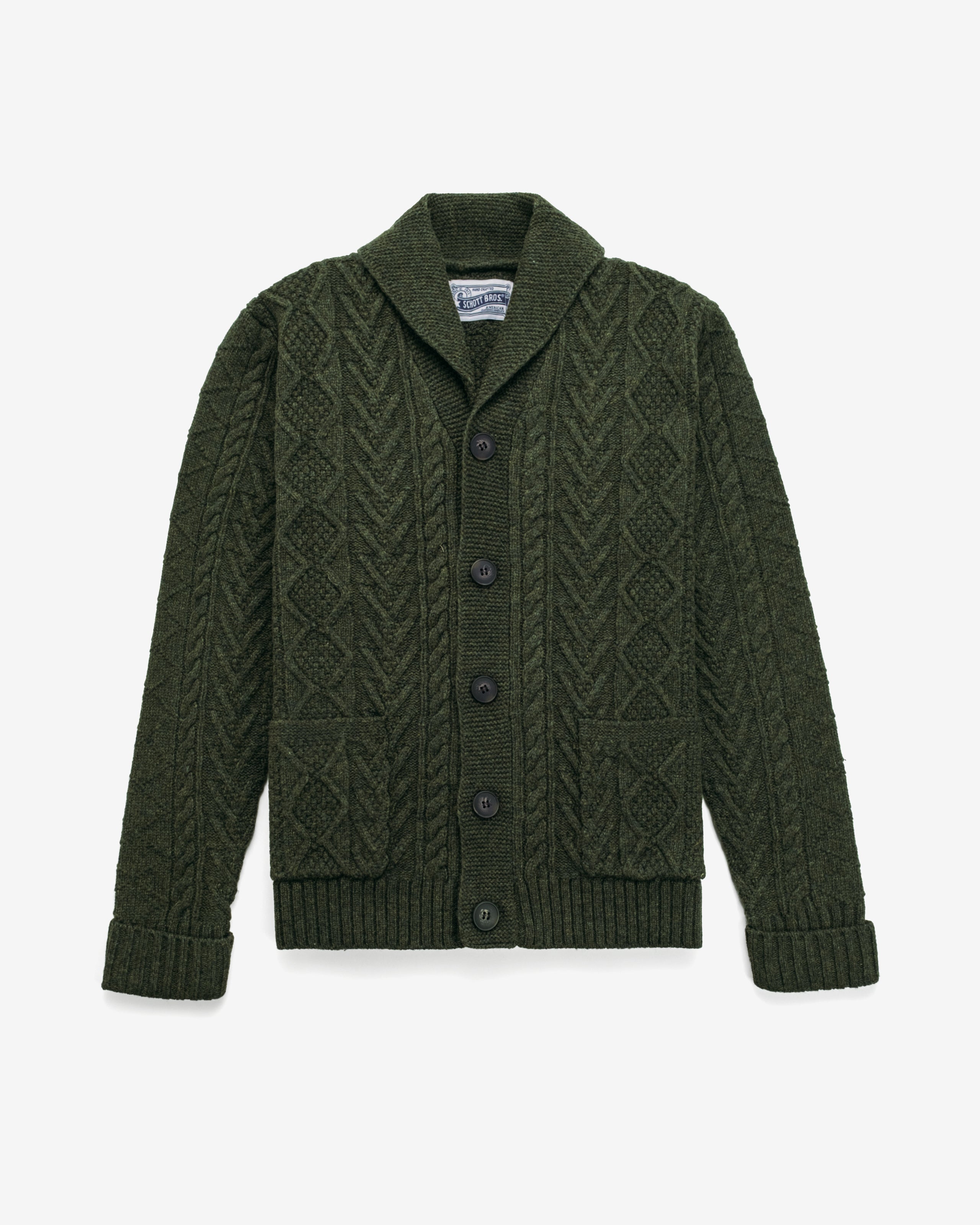 SW2561 - Cable Knit Cardigan – Schott N.Y.C.