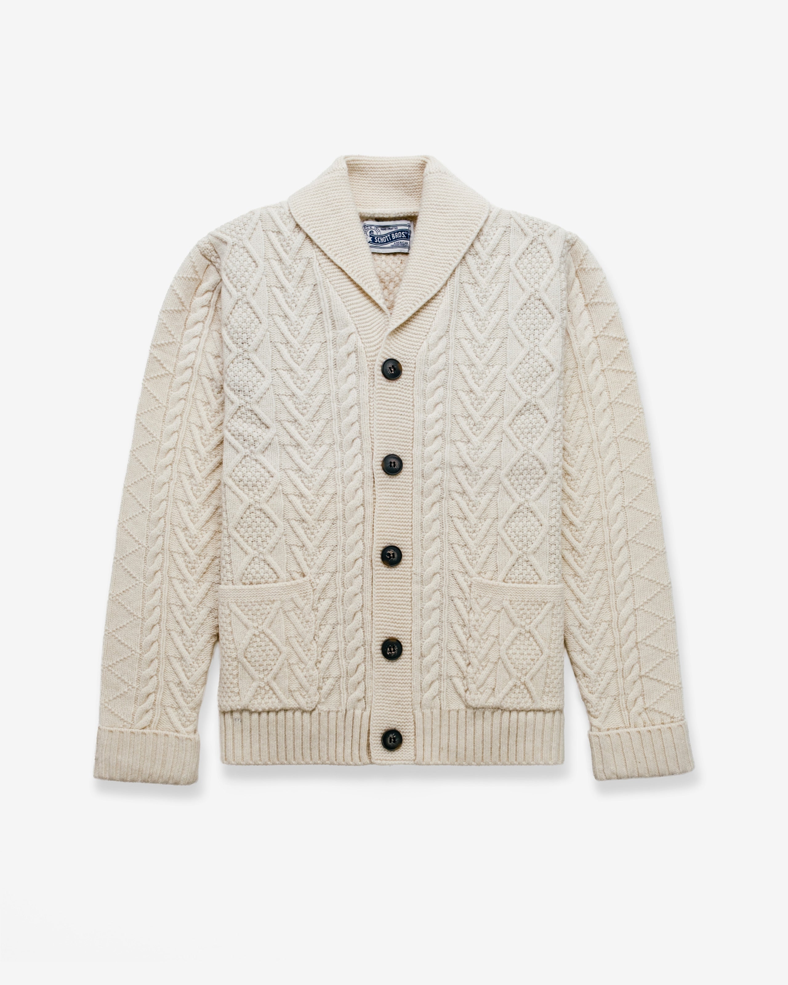 SW2561 - Cable Knit Cardigan – Schott N.Y.C.