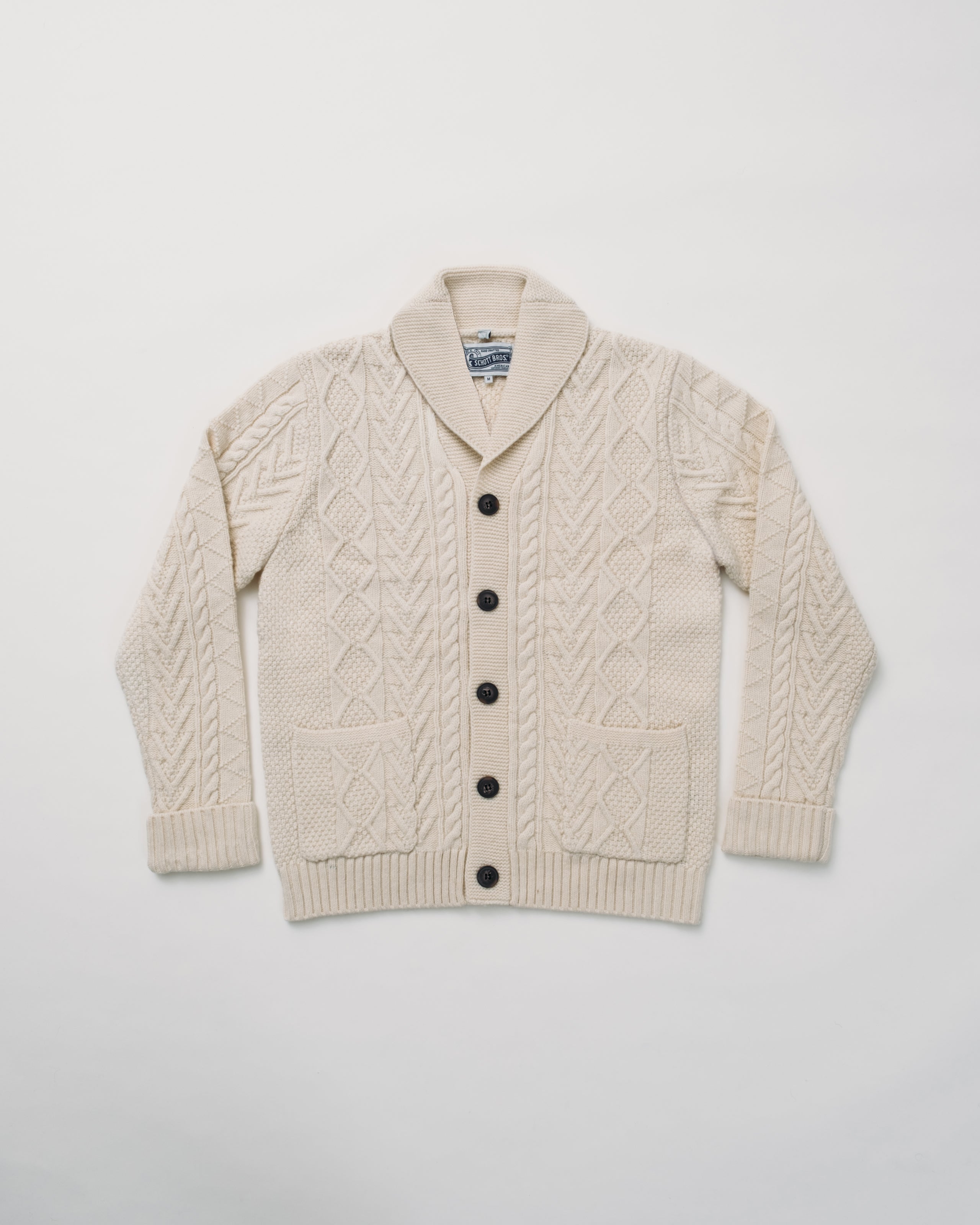 SW2561 - Cable Knit Cardigan – Schott N.Y.C.