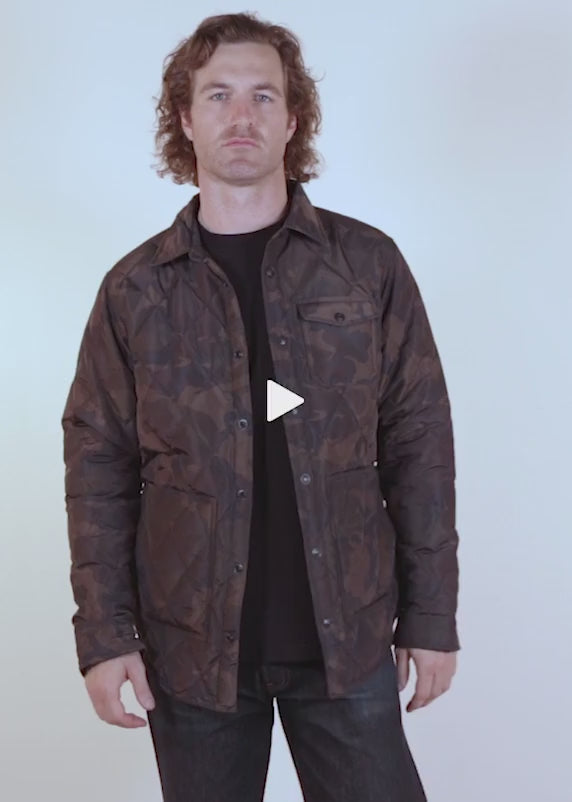 9122D - Down-filled Quilted Shirt Jacket – Schott N.Y.C.
