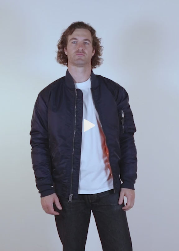 9628 - Men's Nylon Flight Jacket – Schott N.Y.C.